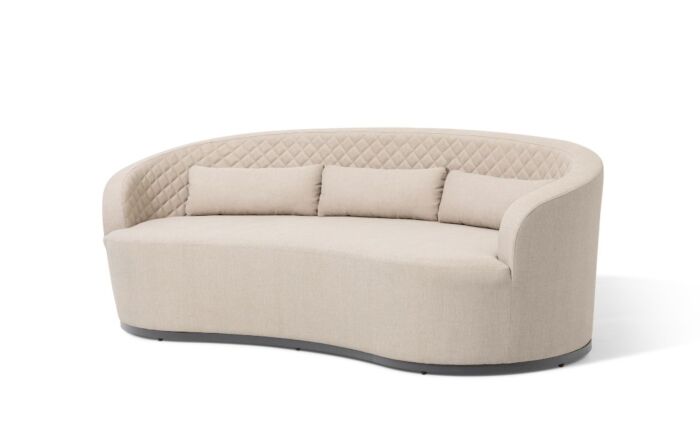 Maze Ambition Curve 3 Seater Sofa Daybed - Oatmeal-FB-AMB-C3SDB-CFS-OT