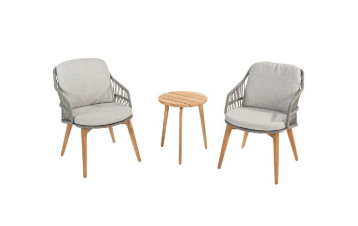 4 Seasons Outdoor 2 Ancora Dining Chairs With Zucca Table