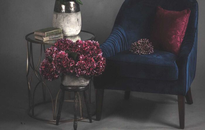 Hill Interiors Set Of Two Lattice Detail Gold Side Tables-18397