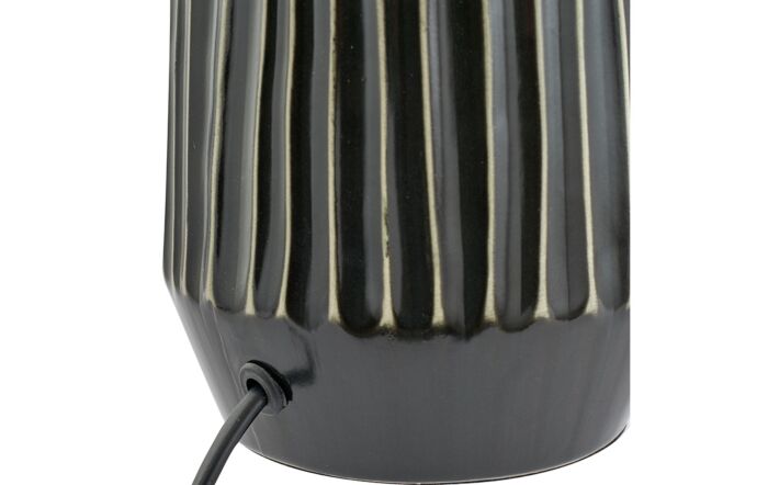 Pacific Lifestyle Artemis Grey Textured Ceramic & Brushed Silver Tall Table Lamp-30-810-C