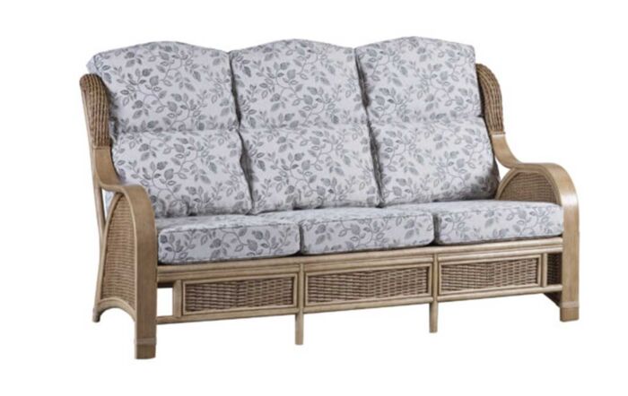Cane Industries Bari Rattan 3 Seater Conservatory Sofa