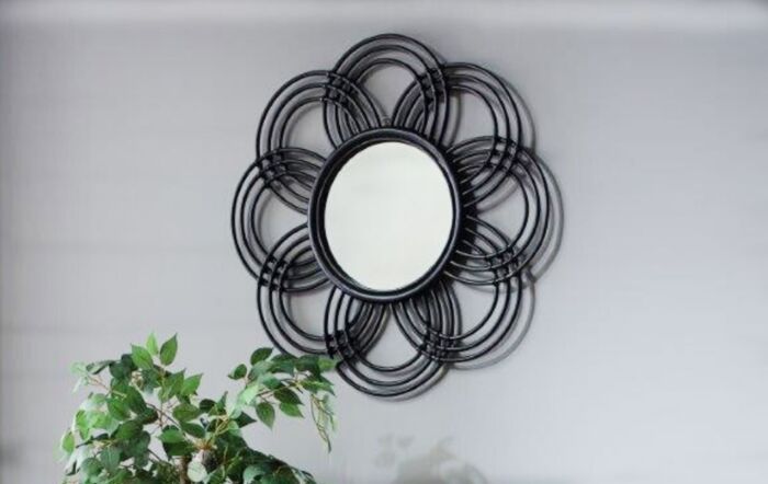 Sunflower Rattan Mirror-27005