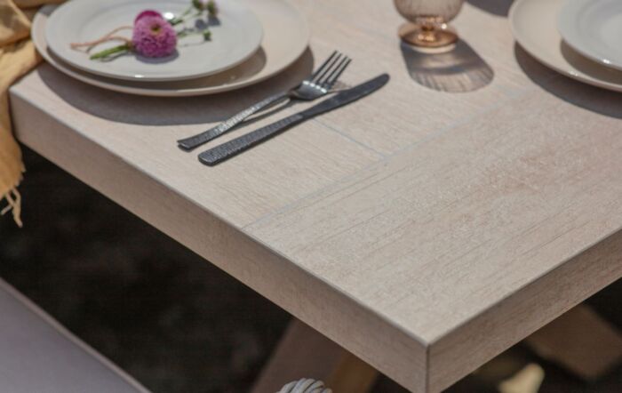 Bramblecrest Monterey Deluxe Vogue Rattan 8 Seat Rectangle Dining Set - Sandstone-X25MT02