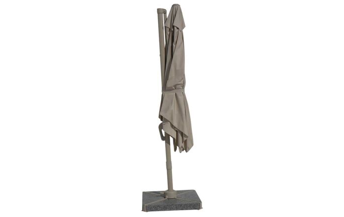 Bramblecrest Chichester 3m Square Cantilever Parasol with Granite Base and FREE Cover - Mocha-SPPT8M