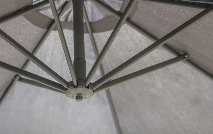 Bramblecrest Gloucester 3M Round Grey Parasol - includes FREE COVER-X20PP30R1 1