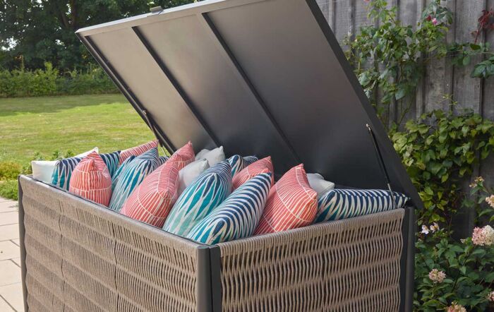 Bramblecrest Mauritius Large Garden Cushion Box with Liner-ARMACB1 1