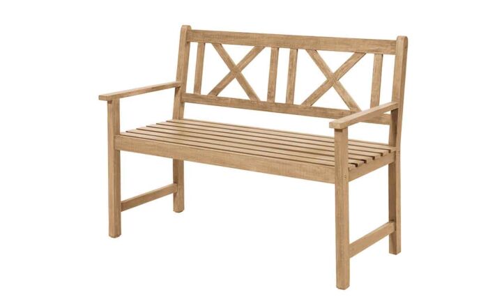 Pacific Lifestyle Cambridge Light Teak Two Seater Acacia Wood Bench-18-F-619-LT