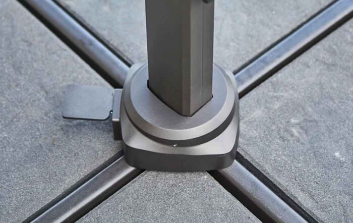 Cane-Line Hyde Luxe Hanging Parasol 3m x 4m - Taupe-583X4Y505