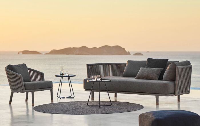 Cane-Line Moments Rope Sofa & Chair Set-7543ROG