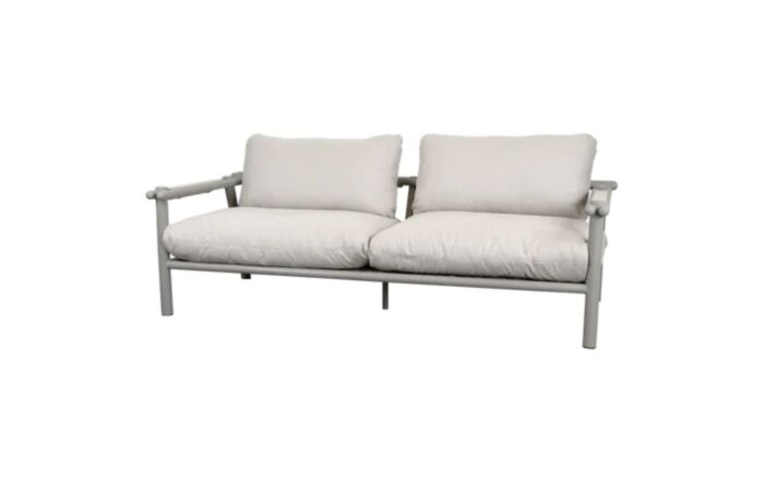Cane-Line Sticks Taupe Aluminium Lounge Set - Sand-55812AT-55812YS92-54812AT-54812YS92