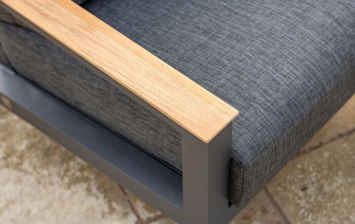 4 Seasons Capitol Lounge Set With Footstool & 90cm Coffee Table-Grey-19592-19594-19593-19709