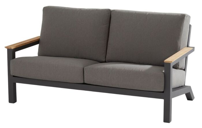 4 Seasons Capitol Lounge Set With Footstool & 90cm Coffee Table-Grey-19592-19594-19593-19709