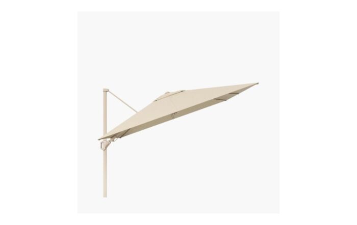 Pacific Lifestyle Challenger T2 3.5m x 2.6m Sandstone/Champagne Cantilever & 90kg Wheeled Base-18-304-SA-CH/18-125