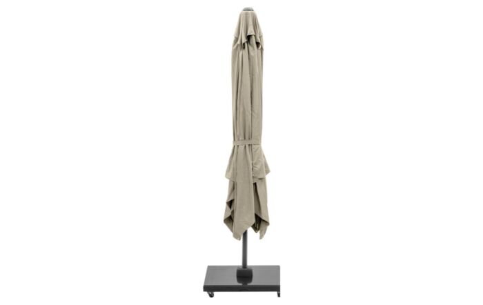 Pacific Lifestyle Challenger T2 3m Square Champagne Free Arm Parasol With 90kg Wheeled Base-18-148-CH& 18-125