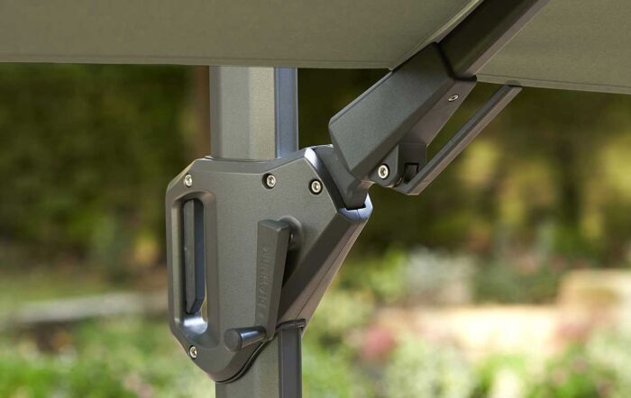 Pacific Lifestyle Glow Challenger T2 Square 3m Premium Lush Green Free Arm Parasol-18-190-LU