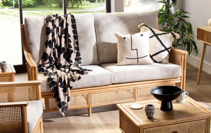 Desser Chester Natural Cane 3 Seat Sofa-Desser Chester Natural Cane 3 Seat Sofa 1