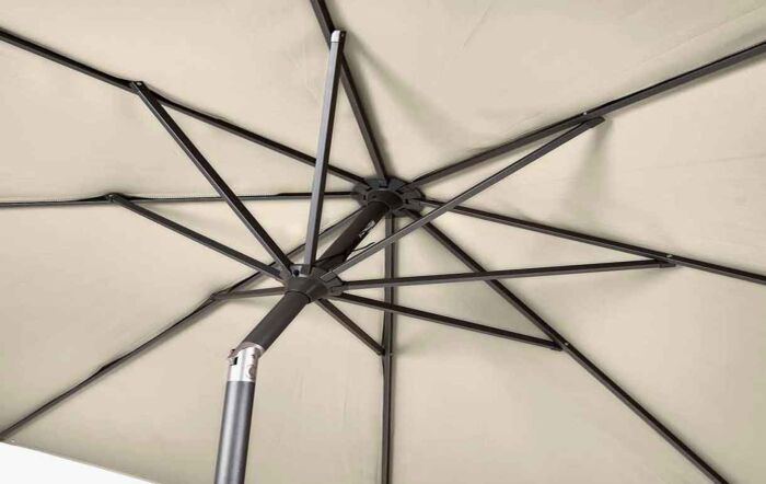 Riva 3m Round Parasol with 25kg Base - Champagne -18-119-CH / 18-205-25