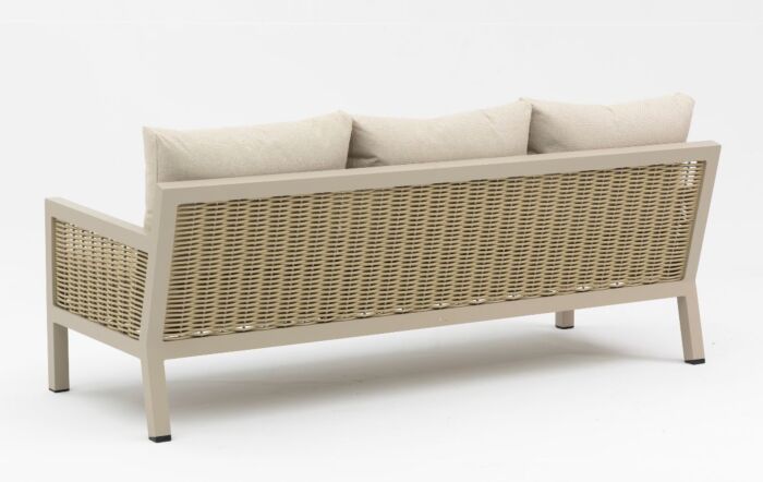 JB Furniture Exclusive Conrad Rattan Three Seat Adjustable Garden Sofa Set - Latte-CW-AR212B