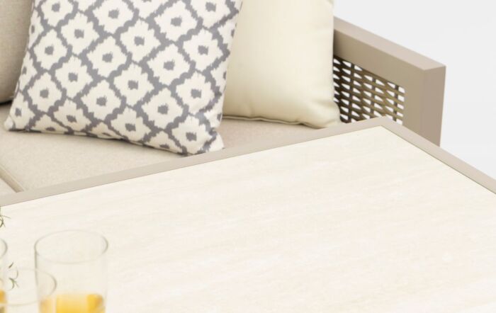 JB Furniture Exclusive Conrad Rattan Three Seat Adjustable Garden Sofa Set - Latte-CW-AR212B