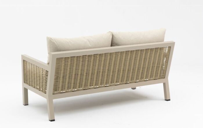 JB Furniture Exclusive Conrad Rattan Two Seat Garden Sofa Set - Latte-CW-AS083