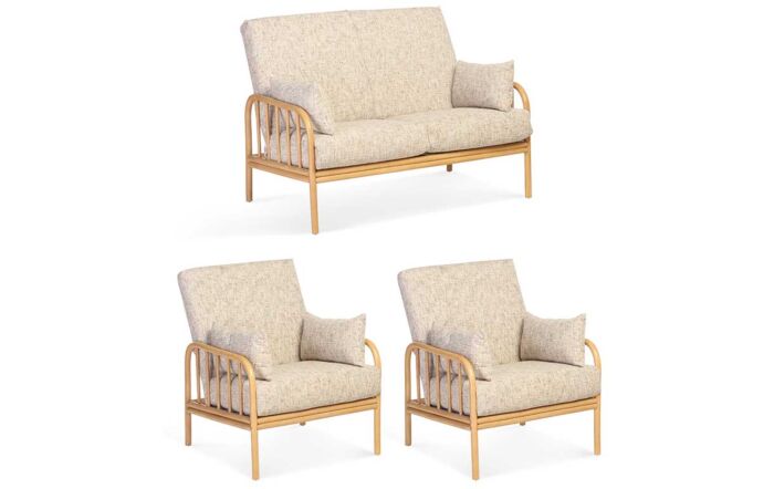 Desser Aspen Light Oak 2 Seater Suite-Desser Aspen Light Oak 2 Seater Suite