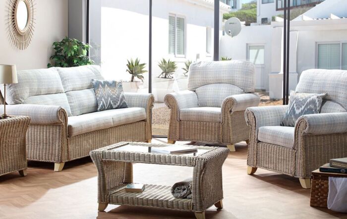 Desser Clifton 2 Seater Conservatory Furniture Suite-Clifton Small Sofa Suite