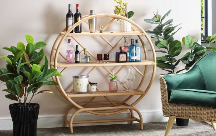 Desser Medium Natural Rattan Etagere-46001 1