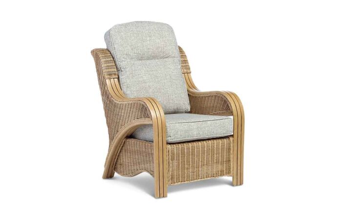 Desser Opera Cane Upholstered Conservatory Armchair-Operaarmchair 1