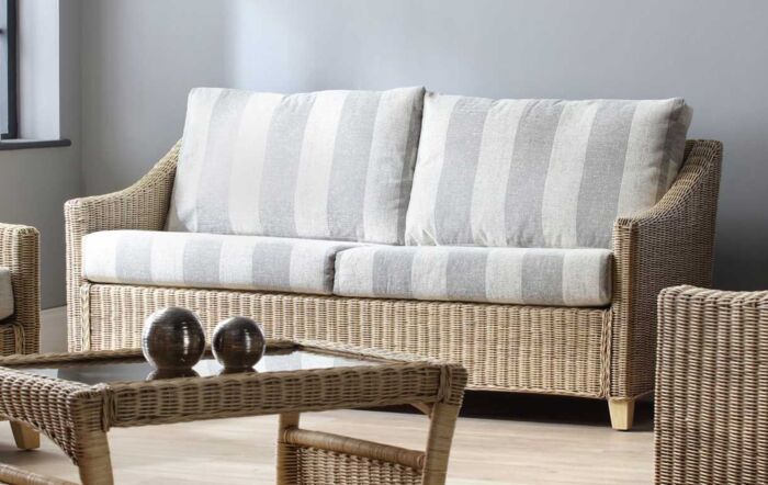 Desser Dijon Cane Rattan 3 Seater Sofa