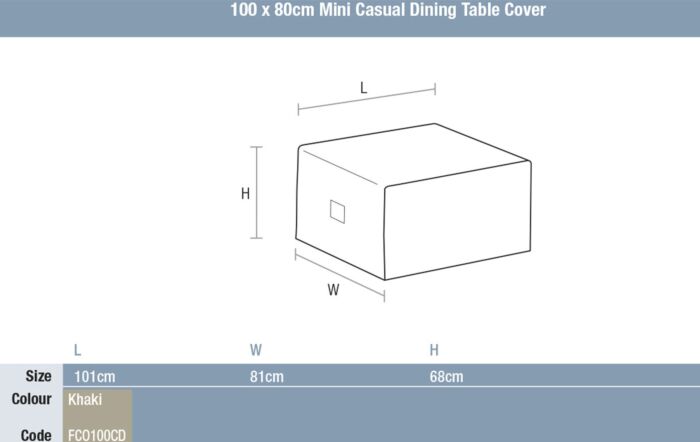 Bramblecrest Monterey, Chedworth, Monte Carlo & Panama Mini Casual Dining Table Cover-FC0100CDX