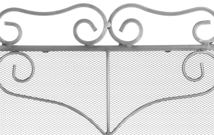 Hill Interiors Heavy Large Antique Silver Firescreen-20061
