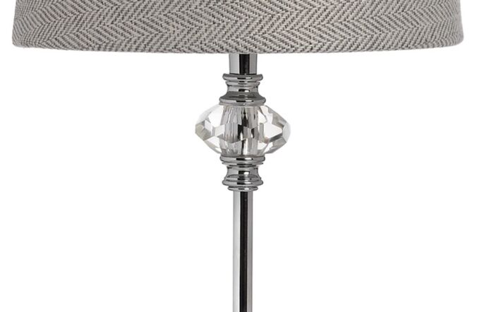 Hill Interiors Florence Chrome Table Lamp-17589