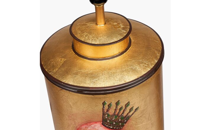 Pacific Lifestyle Flamingo Gold Hand Painted Metal Table Lamp-30-821-BO