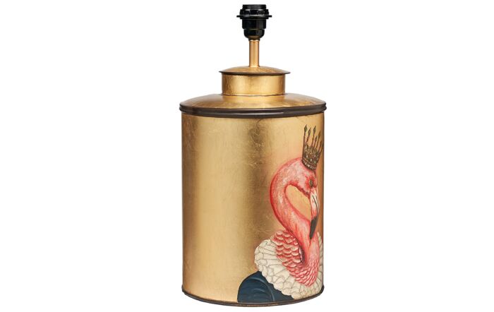 Pacific Lifestyle Flamingo Gold Hand Painted Metal Table Lamp-30-821-BO