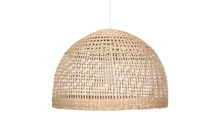 Pacific Lifestyle Fowey Natural Woven Wide Dome Pendant