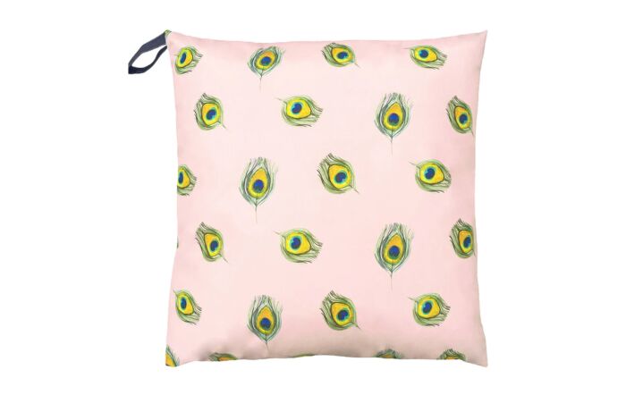 Furn. Peacock Large 70cm Outdoor Floor Cushion-Furn. Peacock Large 70cm Outdoor Floor Cushion - Blush