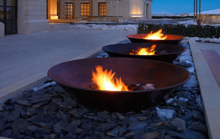 Gas Firepit - Build your own!-Gas Firepit Built In Gas Burner 1