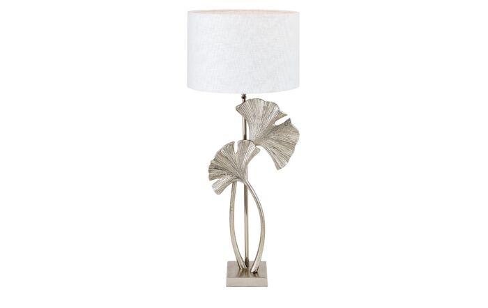 Pacific Lifestyle Gingko Shiny Champagne Metal Tall Leaf Table Lamp