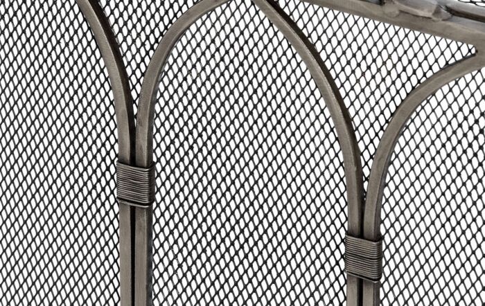 Hill Interiors Gothic Antique Pewter Firescreen-17547