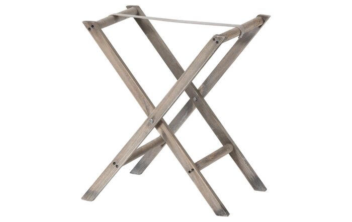 Hill Interiors Grey Wash Wicker Basket Butler Tray-21313