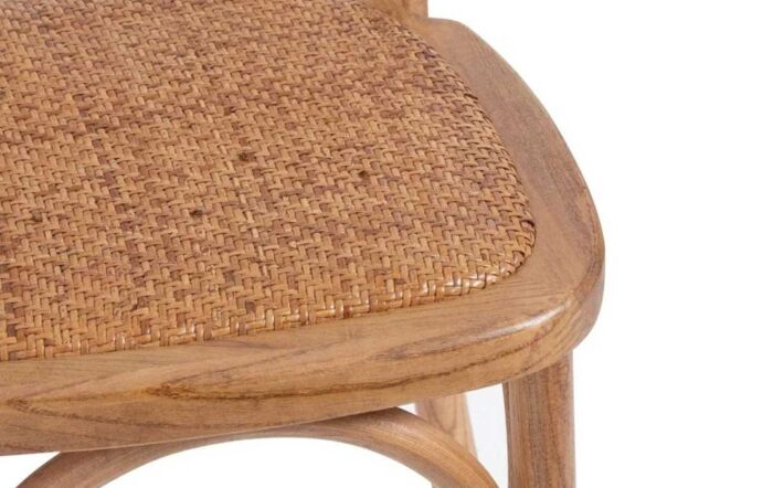 Hill Interiors Oak Cross Back Dining Chair-22926