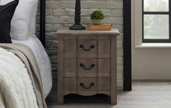 Hill Interiors Copgrove 3 Drawer Bedside Table-22693