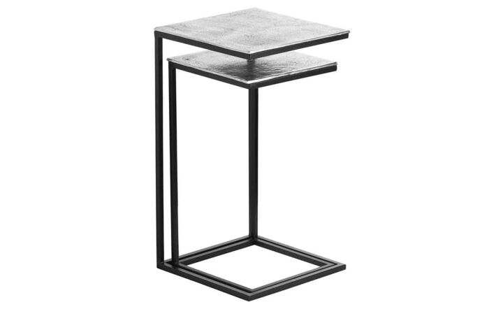 Hill Interiors Farrah Collection Silver Set Of 2 Sofa Tables