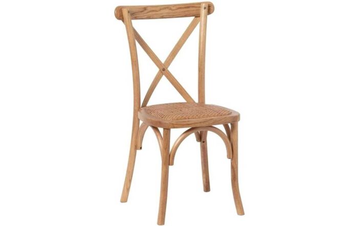Hill Interiors Oak Cross Back Dining Chair-22926