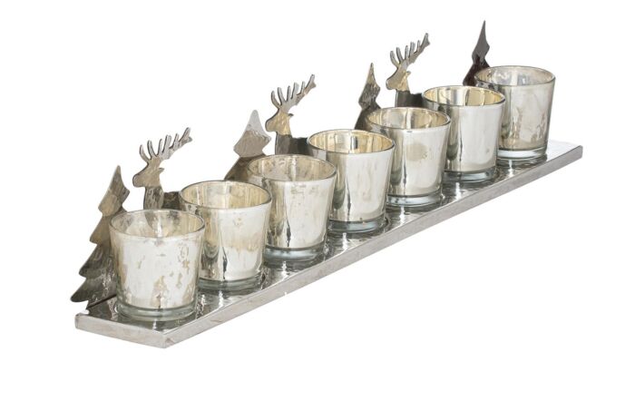 Hill Interiors Silver Seven Tealight Holder-21782