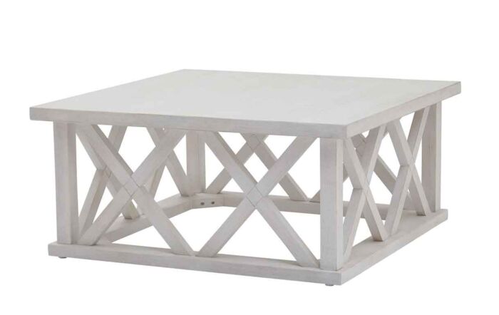 Hill Interiors Stamford Plank Collection Square Coffee Table-22922