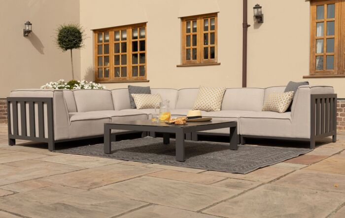 Maze Ibiza Medium Corner Sofa Set Oatmeal-FB-IBIZ-MCSS-OT