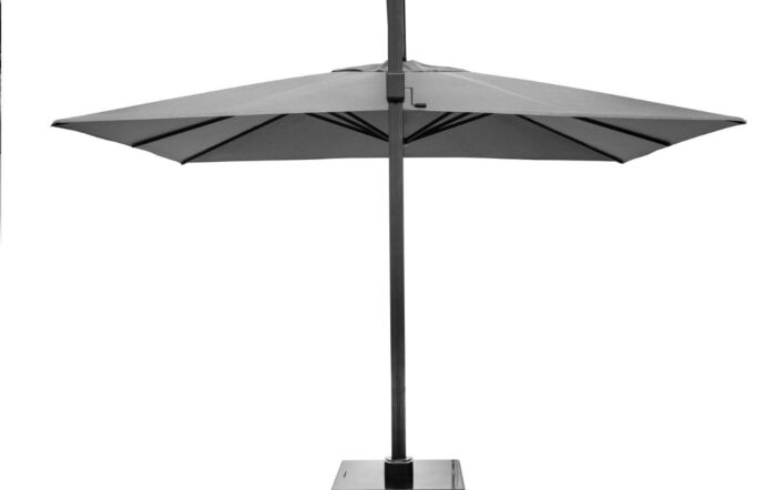 Pacific Lifestyle Icon T1 4m x 3m Rectangular Faded Manhattan Parasol & 150kg Wheeled Base-18-140 MH & 18-142