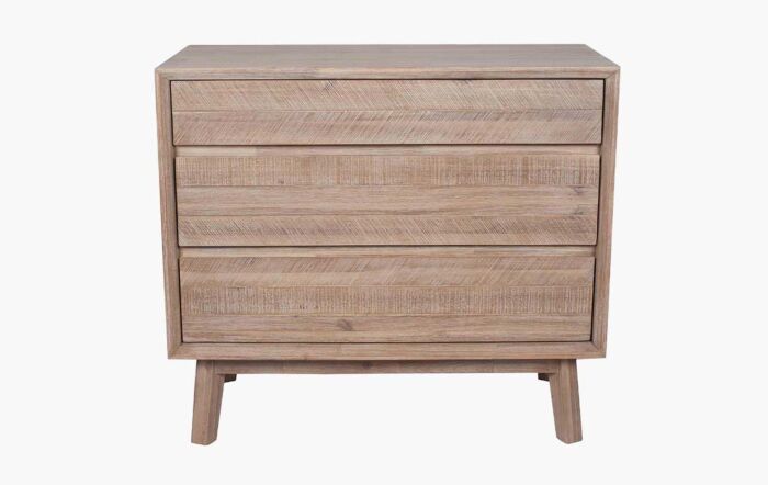 Pacific Lifestyle Kalmar Sand Wash Acacia Wood 3 Drawer Unit-76-345