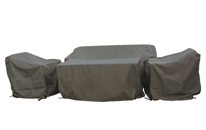 Bramblecrest Portofino & Mauritius 3 Seat Sofa Rectangle Set Cover - Khaki-CV3CDT1G